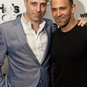 Jason Cicci and Sebastian LaCause at Hes With Me screening in New York City