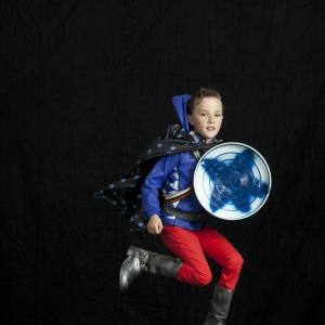 Julian as Captain America Superhero fashion shoot for Papier Mache magazine Stylist Mindi Smith
