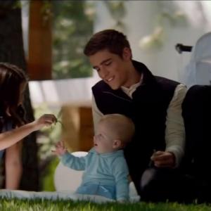 Emma Tremblay in The Giver with Brenton Thwaites