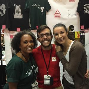 Myself Grayson Stone and Claire Dodin at our WERE ALIVE booth at Stan Lees Comikaze 2015!