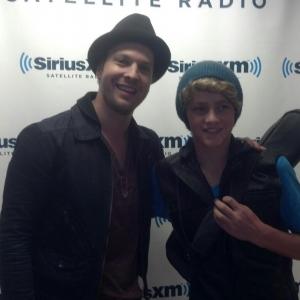 Steffan with Gavin DeGraw for a special studio appearance at SiriusXM Radio Headquarters.