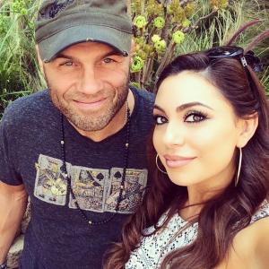 On Set Of Sister Code with Randy Couture