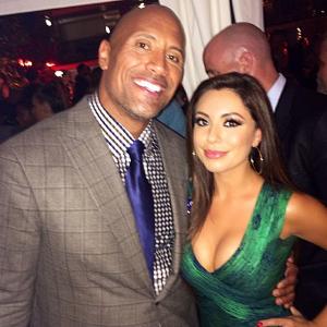 At The Hercules Premier with The Rock