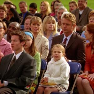 Still of Annette O'Toole, John Schneider and Erica Durance in Smallville (2001)