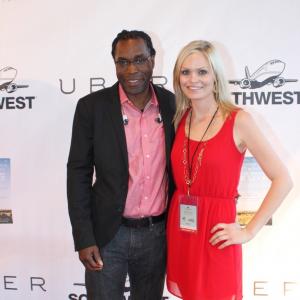 With Dallas Film Society Creative Director James Faust at the This Is Where We Live red carpet premiere