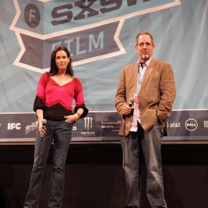Elise Pearlstein and Jay Famiglietti at SXSW, Austin, TX, March, 2012