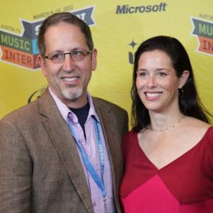 Jay Famiglietti and Elise Pearlstein at SXSW, Austin, Tx, March, 2012