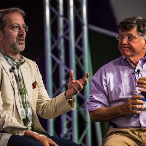 Jay Famiglietti and David Kennedy at the Aspen Ideas Festival June 2015