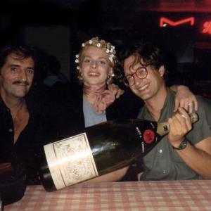 Harry Dean Stanton Nastassja Kinski Wim Wenders filming Paris Texas in December 1983