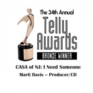 Telly Award Winner for CASA of NJ: I Need Someone Marti Davis - Producer/Casting Director