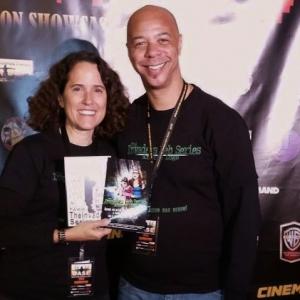 Marti Davis, Producer & Mark Cabaroy, Director highlighting The Invaders, winner of the Action Adventure Award at the 2014 Urban Action Showcase & Expo NYC