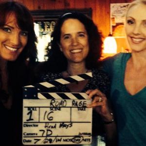 On location producing feature film ROAD RAGE with actresses Sherry St John & Victoria Gates