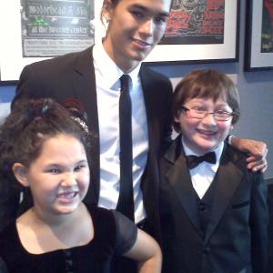 Matthew, Booboo Stewart and his sister, Sage at the Omni Awards 2012 where Matthew won his first BEST ACTOR AWARD!