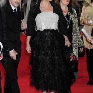 (L-R) Producer Josh Wood and actress Helena Bonham Carter attend the premiere of 'Frankenweenie 3D' which opens the 56th BFI London Film Festival at the Odeon Leicester Square on October 10, 2012 in London, England.