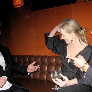 Actors Alec Baldwin (L), Meryl Streep (C) and producer Josh Wood (R) attend the 15th Annual Screen Actors Guild Awards cocktail party held at the Shrine Auditorium on January 25, 2009 in Los Angeles, California.