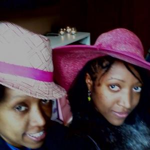 mother daughter duo Ladies of Loncie out and about at hat Brunch in NYC
