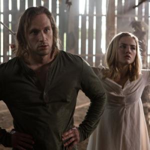 Still of Hunter Jackson and Maddie Hasson in Grimm Bad Moon Rising 2012