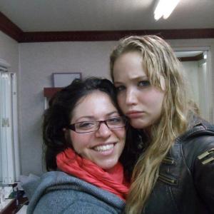 Jennifer Lawrence and I on our last day of shooting House at the End of the Street