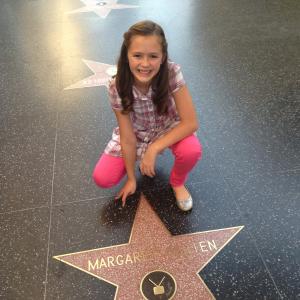 Finishing up an audition in Hollywood Been told I reminded someone of a young Margaret OBrien and i stumbled on her star 