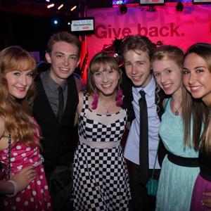 Ariana Sloan Dylan Snyder Tara Azrian Joey Luthman Nicole Tompkins and Sydne Horton at the Staples for Student Teen Choice Awards after part event