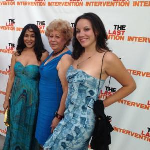Justine S Harrison with Wanda Nobles Colon and Damaris Blanco at the premiere of The Last Intervention