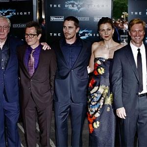 The Dark Knight New York Premiere - Chin Han, Michael Caine, Gary Oldman, Christian Bale, Maggie Gyllenhaal, Aaron Eckhart, Morgan Freeman