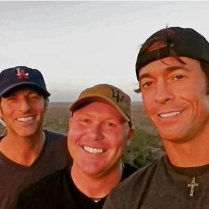 Mitch Tannen, Travis Lively, and me in Africa