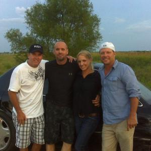 Still of Erin Marie Garrett with Eric Norris and Garry A Brown on the set of Chase