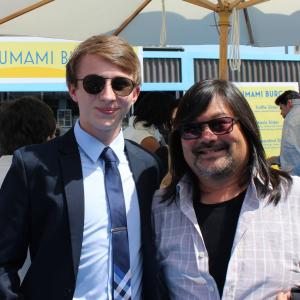 Kevin Moody and cinematographer Daryn Okada at the premiere of Warner Bros Pictures Dolphin Tale 2 in Westwood California 2014