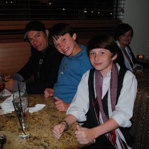 Kevin Moody Harry Connick Jr and Nathan Gamble at the wrap party of Warner Bros Pictures Dolphin Tale in Clearwater Florida 2010