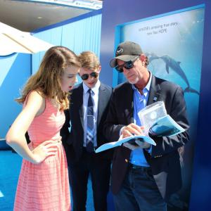 Kevin Moody and Cayla Brady at the premiere of Warner Bros Pictures Dolphin Tale 2 in Westwood California 2014