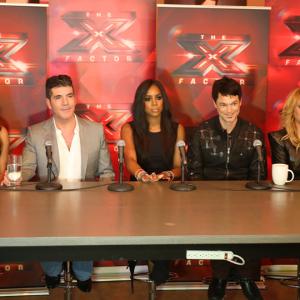 X Factor 2013- Top 3 Finalist press conference with X Factor judges Simon Cowell, Demi Lovato, Kelly Rowland, Paulina Rubio