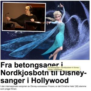 From concrete sawer in Nordkjosbotn to Disney singer in Hollywood