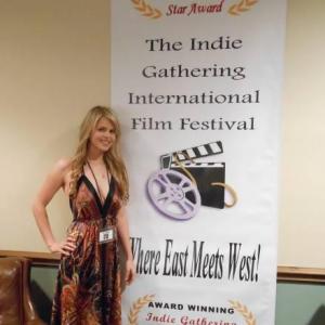 Kristina at The 2012 Indie Gathering International Film Festival.