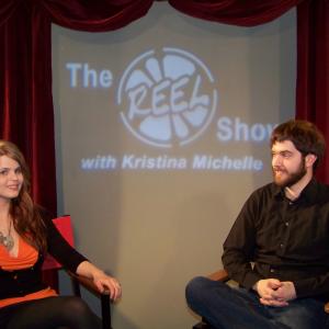 Kristina Michelle with DirectorCinematographer Taylor Trimarchi on The Reel Show