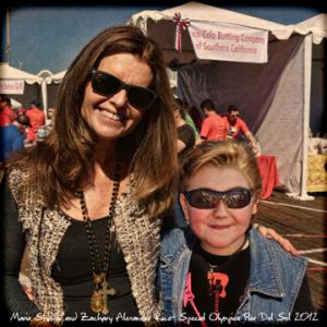 Zachary Alexander Rice and Maria Shriver at the Special Olympics Event httpwwwimdbcomnamenm3420473