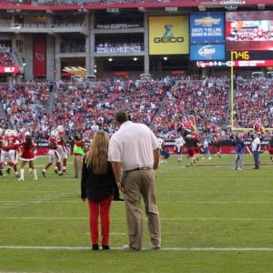Anna Graceman - sings National Anthem at NFL Safeco Field - Phoenix, Arizona 12/23/2012
