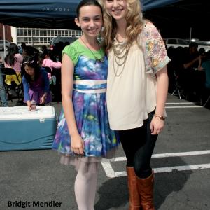 April 2010 with Brigit Mendler durring taping of her music video