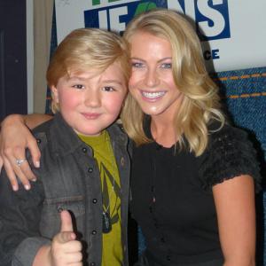 ZacharyAlexanderRice with JulianneHough at the Teens for Jeans Event