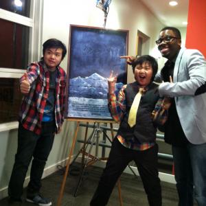 Still Michael Zhang (Lead role), Ralph Jean-Pierre (Editor) with his younger brother Matthew Zhang (Co-star role) in Mojave'43 AFI Thesis Film (2013) premiere.