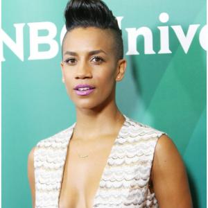 Dominique Tipper attends the NBC Universal Press Tour 2015 in Beverly Hills