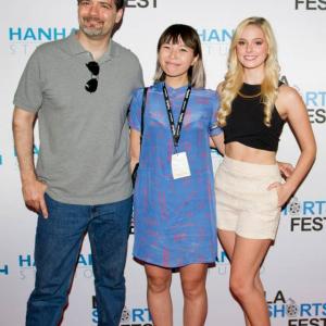 Briana with director Remii Huang and castmate Jeff Hatch