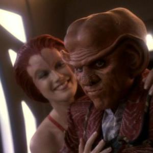 Still of Armin Shimerman and Bridget White in Star Trek Deep Space Nine 1993
