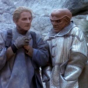 Still of Armin Shimerman and Rene Auberjonois in Star Trek: Deep Space Nine (1993)