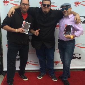 With producer Ryan Stockstad and casting director David Garry at the 2015 Independent Filmmakers Showcase Film Festival for Walk-Ons (2014).