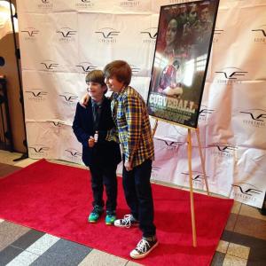 Josh at the Atlanta red carpet premiere of Curveball