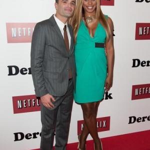 With Laverne Cox at US premiere of Derek (Netflix)