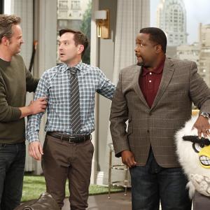 Still of Matthew Perry Thomas Lennon and Wendell Pierce in The Odd Couple 2015