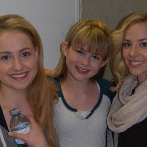 On set of Unauthorized Full House with Brittney Wilson and MacKenzie Porter