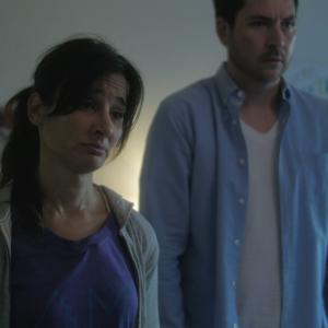 Still of Alison Becker and Chris Alvarado in Chapters of Horror (2015)